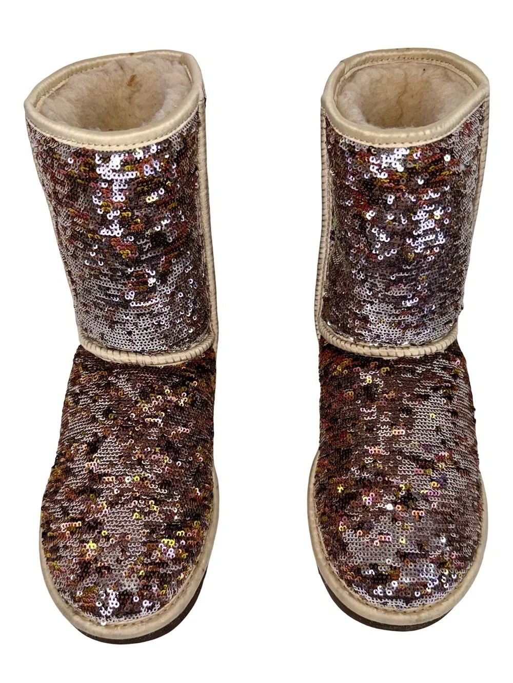 UGG CLASSIC SHORT SEQUIN EMBELLISHED BOOTS